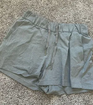Lululemon Women’s Grey Drawstring Athletic Shorts thumbnail 1