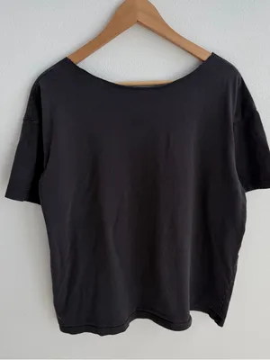 Hennes & Mauritz Yale Off the Shoulder Tee Distressed College Shirt Grunge thumbnail 9