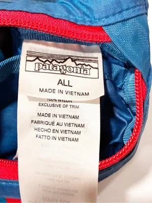 Patagonia Lightweight Sling Bag Blue Red Trim Nylon thumbnail 2