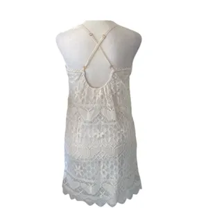 Anthropologie E by Eloise Ivory Lace Chemise Butterfly Dress S thumbnail 4