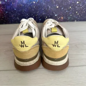 Madewell‎ Kickoff Trainers White Gray Suede Canvas Sneakers Women’s Sz 5 MWL thumbnail 4