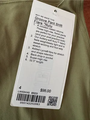 Lululemon Groove High-Rise Flare Pants size 4 NWT Bronze Green thumbnail 4