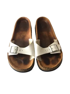Birkenstock Madrid Single-Strap Sandals Relax White 38 Women's 7 thumbnail 2