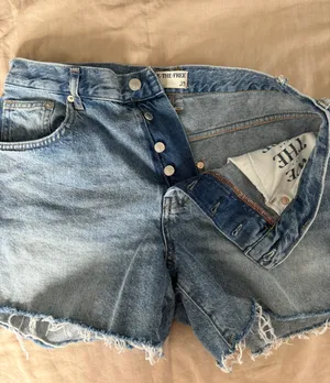 Free People Denim Shorts thumbnail 1
