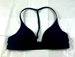 34B black razor back padded sports bra thumbnail 1