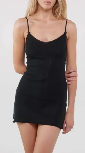Cou Cou Intimates The Cami Dress Black Size XS thumbnail 1