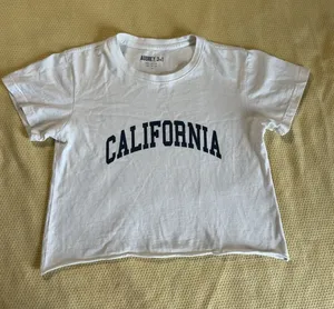 Audrey 3+1 Tee Shirt Size S/M Graphic California Crop thumbnail 1