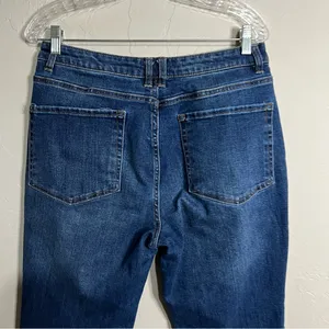 Oat New‎ York High Rise Slim Boot cut Denim Jeans thumbnail 8