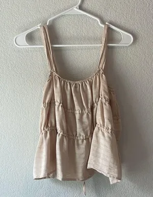 Nasty Gal size 4 cream colored top thumbnail 4