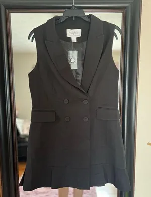Anthropologie Brand new black dress thumbnail 1