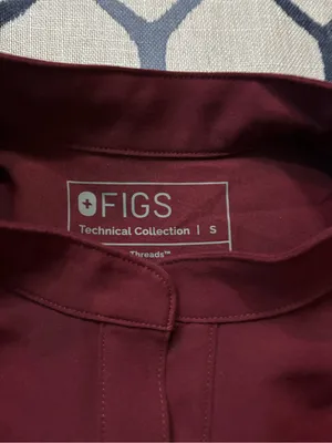 Figs Burgandy Livingston Pants NWOT size XS/P w/ Rafella Top size small nwot SET thumbnail 4