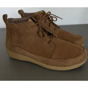 Duluth Trading Co Seneca Falls Leather Laced Ankle Boots Moc Toe Tan Brown W 9.5 thumbnail 12