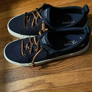 Sperry Top-Sider Slip on Boat Shoes Women 7.5 Navy Blue Ladies STS81904 thumbnail 4