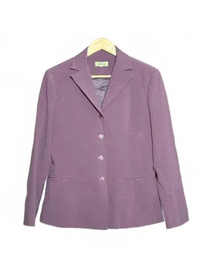Mauve 2-Piece Tailored Pant Suit Size L Office Siren & Corpcore Aesthetic thumbnail 2