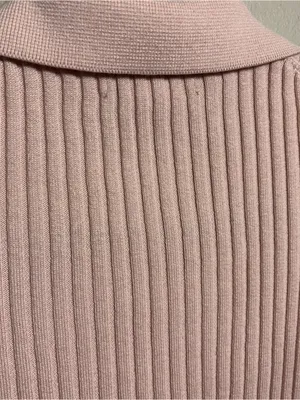 Athleta collared ribbed sweater light pink size small thumbnail 3