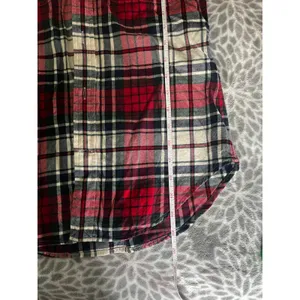 Ralph Lauren Tartan Plaid Shirt sz 2 Suede Elbow Patches Equestrian Preppy Cabin thumbnail 6