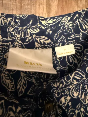 Anthropologie Maeve Petrin Floral Button Down Shirt thumbnail 4