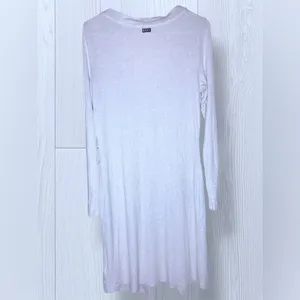 ROXY City at Night Coastal Grey Ribbed Longline Cardigan Button Front Layer thumbnail 5