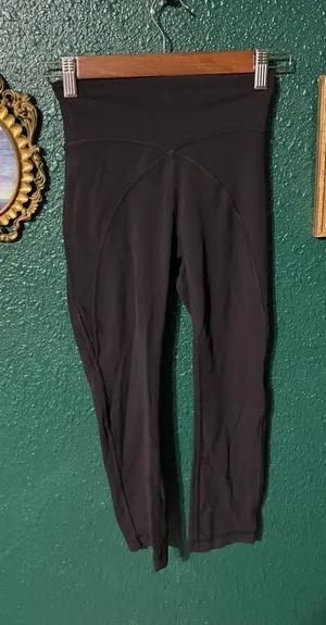 Lululemon Get Centered High Rise Crop 21" Leggings Black thumbnail 1