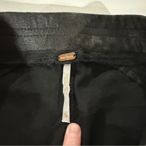 Free People Black Midnight Vegan Suede Skinny‎ Pants Size XS thumbnail 8