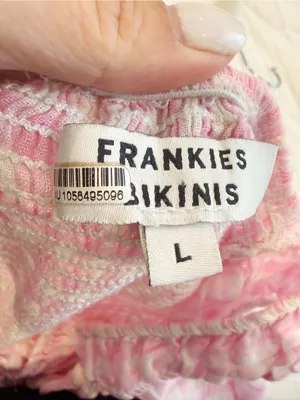 FRANKIE’S BIKINIS‎ Cristabelle Linen Maxi Dress Pink White Gingham Cottagecore thumbnail 6