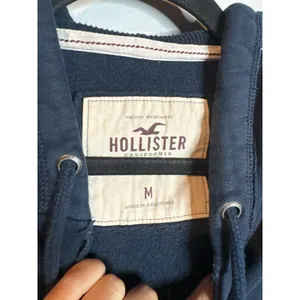Y2K Hollister navy blue graphic hoodie thumbnail 5