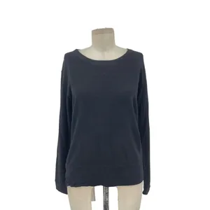 Monrow Classic Black‎ Crewneck Pullover Sweatshirt Size Medium Black thumbnail 3