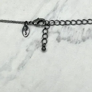 Chico's Double Strand Long Beaded Chain Link Necklace thumbnail 3