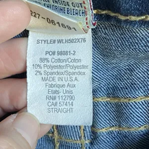 True Religion Womens Jeans Blue‎ Tag Size 27 Low Rise Straight Denim thumbnail 13