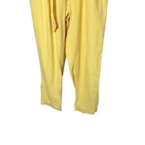 Love Tree Yellow Linen Paperbag‎ Waist pants Size M thumbnail 2
