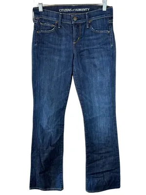 Citizens of Humanity Dita Petite Bootcut Jeans 25 Dark Wash Stretch Denim USA thumbnail 2