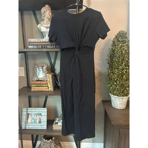 Birgitte Herskind Zach T Shirt Midi Dress Black Womens Size Medium thumbnail 4