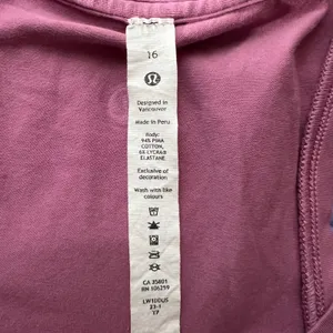 954 | Lululemon Love Tank Pima Cotton Racerback‎ Pink Womens 16 thumbnail 3
