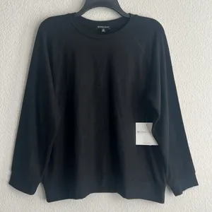 Beyond Yoga Plus Raglan Sleeve Bopo Pullover in Black, NWT, Size 1X thumbnail 5
