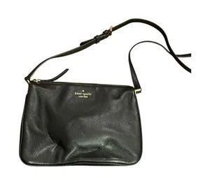 Kate Spade Black‎ Pebbled Leather Leila Crossbody Bundle thumbnail 1
