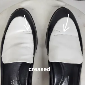 VTG Kenneth Cole Hudson Loafers 7 Black White Two Tone Leather Slip On Flats thumbnail 10