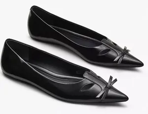 Marc Jacobs THE KAT BALLERINA in Black Size 37 NEW thumbnail 1