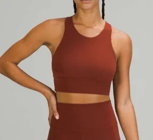 Lululemon Wunder train longline bra burnt orange size 4 thumbnail 1