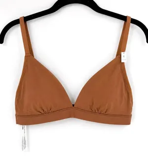 NWT PINK Victoria's Secret Bra Bralette Womens‎ Small Brown Unlined No Wire thumbnail 1