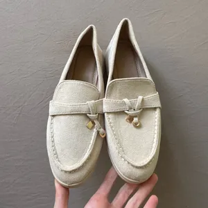 Faux Suede Metal Accent Moccasin Loafers thumbnail 11