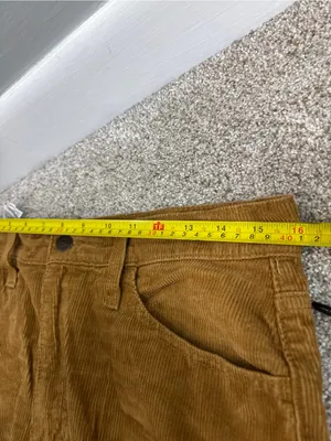 Levi's ‘94 Baggy Corduroy Pants Women's Size 28 Brown Cotton High Rise Straight thumbnail 8