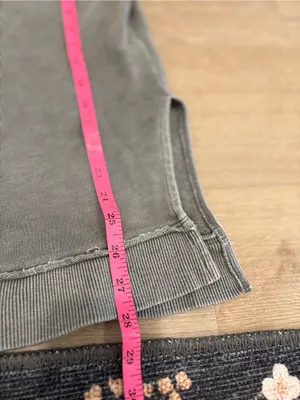 Pilcro by Anthropologie Grey Washed Crewneck Size Meidum thumbnail 7