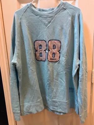 Vintage Fossil Light Turquoise Crewneck Top size XL thumbnail 1
