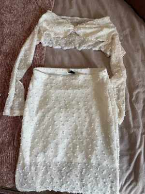 White two piece set shein thumbnail 3