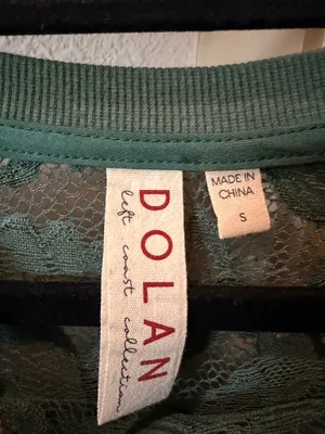 Dolan Boxy Anthropologie Lace Tee Green thumbnail 5