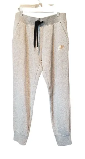 Nike Women's Light Gray Joggers with Black Drawstring size Md thumbnail 1