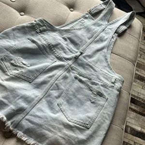 J.NNA‎ Denim Overall Mini Dress Size Small thumbnail 11