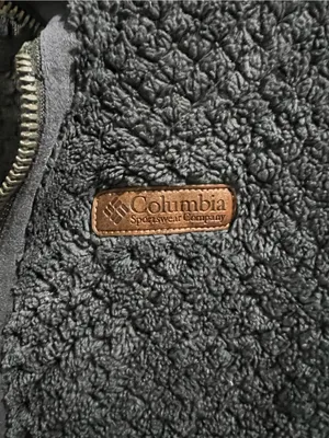 Columbia Cozy Full-Zip Teddy Jacket in Charcoal Gray Size small thumbnail 2