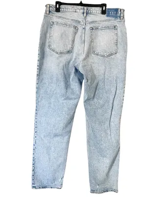 Abercrombie & Fitch Curve Love The ‘90s Straight Ultra High Rise Jeans Size 18 L thumbnail 4