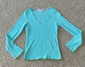 Victoria’s Secret thermal tee. Xs-s thumbnail 1